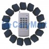 Kit Système Télécommande Sans Fil un Émetteur & 15 Récepteurs 10A CC 6/9/12/24V