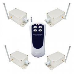 DC5V 4 Canal Relais Télécommande sans fil acajou émetteur récepteur