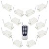 Kit Télécommande et 12 Récepteurs Universel 110V 220V Haute Puissance 30A 433Mhz 12 Voies